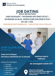 Affiche Job Dating Sauvegarde